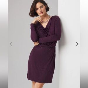 WHBM Embellished Cowl Neck Dress
